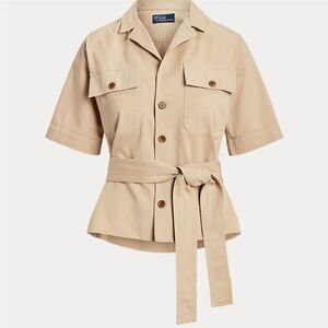 Polo Ralph Lauren Belted Twill Short-Sleeve Utility
Shirt